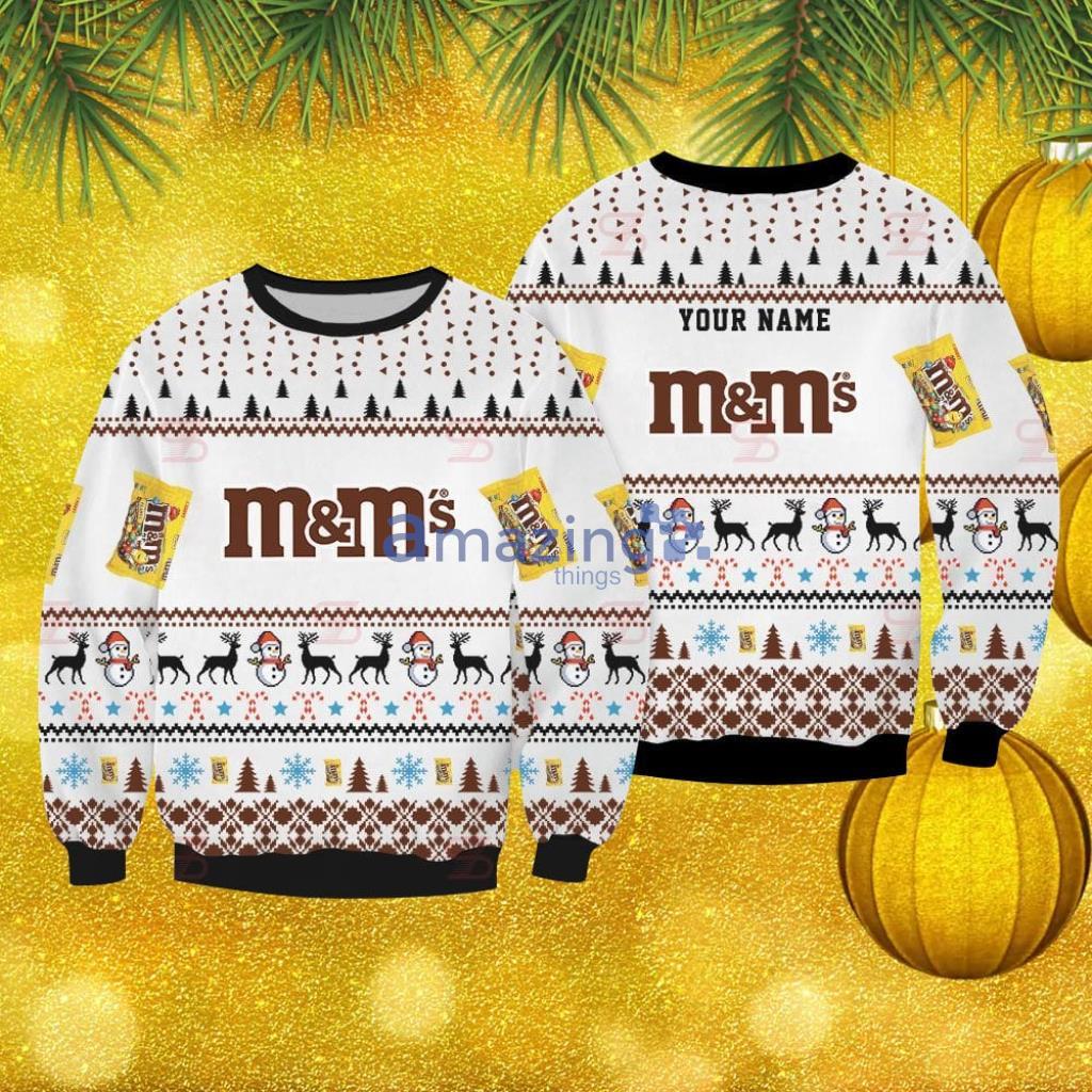 M&ms Custom Christmas Ugly Sweater Christmas Gift For Men And Women image M&ms Custom Christmas Ugly Sweater Christmas Gift For Men And Women Product Photo 1