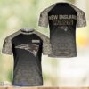 New England Patriots Warrior Camo T-Shirt 3D All Printed