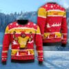 NFL Kansas City Chiefs Custom Name And Number 3D Ugly Christmas Sweater Christmas Gift For Sport Fans