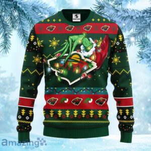 NHL Minnesota Wild Grinch Christmas Ugly Sweater Gift for fans Product Photo 2