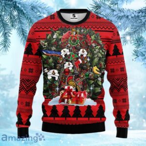 NHL Ottawa Senators Tree Ugly Christmas Fleece Sweater Gift for fans Product Photo 1