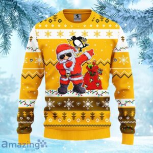 NHL Pittsburgh Penguins Dabbing Santa Claus Christmas Ugly Sweater Gift for fans image NHL Pittsburgh Penguins Dabbing Santa Claus Christmas Ugly Sweater Gift for fans Product Photo 2