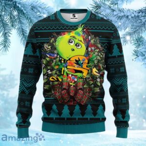 NHL San Jose Sharks Grinch Hug Christmas Ugly Sweater Gift for fans Product Photo 1