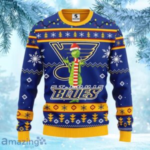 NHL St. Louis Blues Funny Grinch Christmas Ugly Sweater Gift for fans Product Photo 1