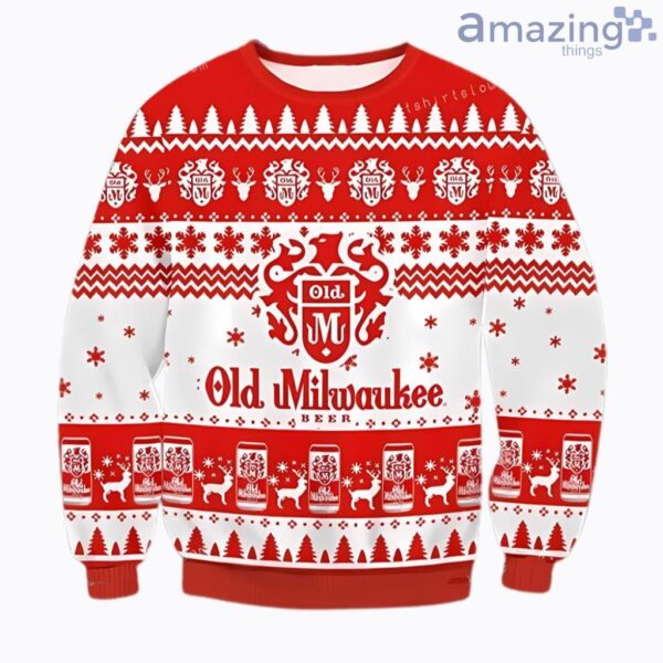 Old Milwaukee Beer Ugly Christmas Sweater Gift For Men And Women Product Photo 1