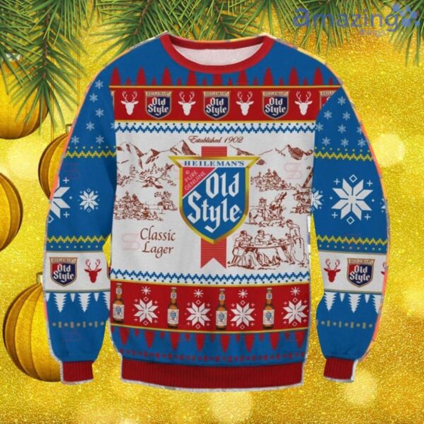 Old Style Beer Christmas Ugly Sweater Christmas Gift For Men And Women Product Photo 1