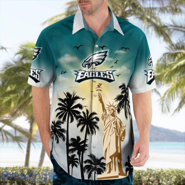 Philadelphia Eagles Statue Of Liberty Pround Hawaiian Shirt For Summer Product Photo 3