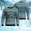 Pitcairn Hunting Crest Tartan Christmas Ugly Sweater 3D Gift For Men And Women