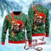 Pizza Cat With Laser Eyes Ugly Christmas Sweater Gift Knitting Sweater V1