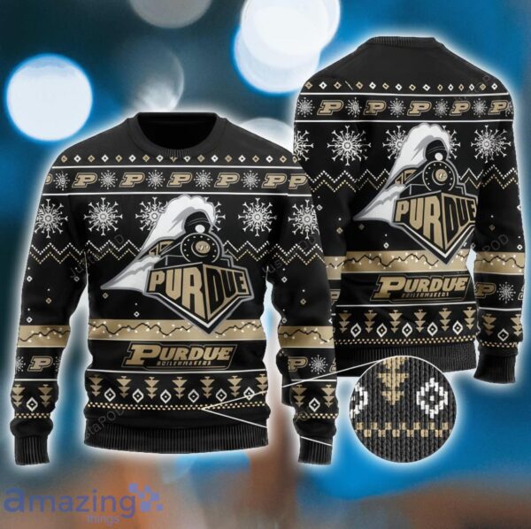 Purdue Boilermakers Football Christmas Gift Ugly Christmas Sweater Product Photo 1