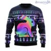 Rabbit Hologram Ugly Christmas Sweater Gift Knitting Sweater