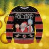 Rick And Morty Ugly Knitted Sweater Christmas Gift Happy Human Holiday
