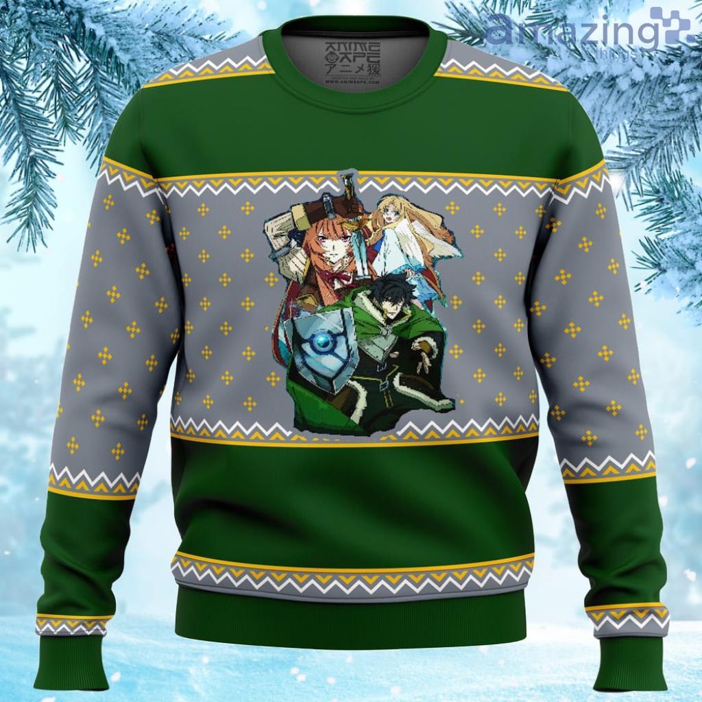 Rising Of The Shield Hero Characters Ugly Christmas Sweater Gift For Men And Women image Rising Of The Shield Hero Characters Ugly Christmas Sweater Gift For Men And Women Product Photo 1