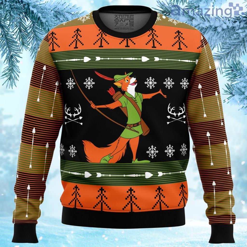 Robin Hood Ugly Christmas Sweater Gift For Men And Women image Robin Hood Ugly Christmas Sweater Gift For Men And Women Product Photo 1