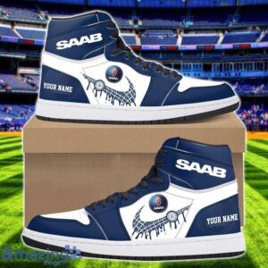 Saab Logo Air Jordan 1 Shoes Custom Name Hightop Sneakers For Men Women Sport Gift Product Photo 1