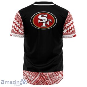 San Francisco 49ers Baseball Jersey Polynesian Design Product Photo 3