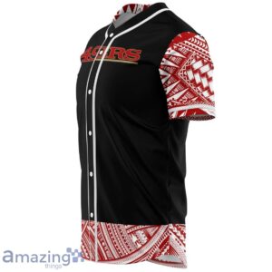 San Francisco 49ers Baseball Jersey Polynesian Design Product Photo 4