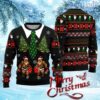 Santa Bigfoot Funny Vest Costume Ugly Christmas Sweater Gift Knitting Sweater