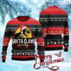 Santa Claws Dinosaur Ugly Christmas Sweater Gift Knitting Sweater