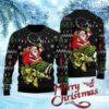 Santa Riding Bass Fish Ugly Christmas Sweater Gift Knitting Sweater