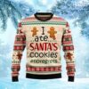 Santas Cookie Ugly Christmas Sweater Gift Knitting Sweater