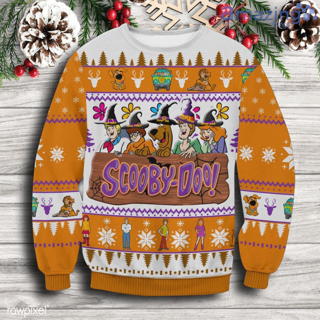 Scooby Doo Halloween Christmas Ugly Sweater Gift For Men And Women image Scooby Doo Halloween Christmas Ugly Sweater Gift For Men And Women Product Photo 1