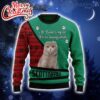 Scottish Fold All I Need Is My Cat ItS Too Peopley Outside Ugly Christmas Sweater 3D Gift For Men And Women
