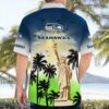Seattle Seahawks Statue Of Liberty Pround Hawaiian Shirt For Summer