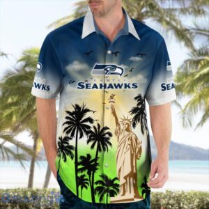 Seattle Seahawks Statue Of Liberty Pround Hawaiian Shirt For Summer Product Photo 3