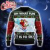 Skiing Oh What Fun Ugly Christmas Sweater 3D Gift For Men And Women
