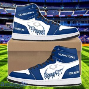 SsangYong Motor Logo Air Jordan 1 Shoes Custom Name Hightop Sneakers For Men Women Sport Gift Product Photo 1