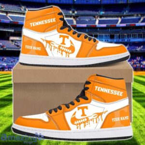 Tennessee Volunteers Air Jordan 1 Shoes Sport Hightop Sneakers For Men And Women Custom Name Product Photo 1