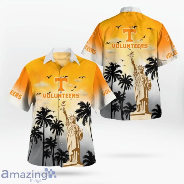 Tennessee Volunteers Statue Of Liberty Pround Hawaiian Shirt For Summer Product Photo 4