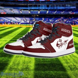 Texas A&M Aggies Air Jordan 1 Shoes Sport Hightop Sneakers For Men And Women Custom Name image Texas A&M Aggies Air Jordan 1 Shoes Sport Hightop Sneakers For Men And Women Custom Name Product Photo 2