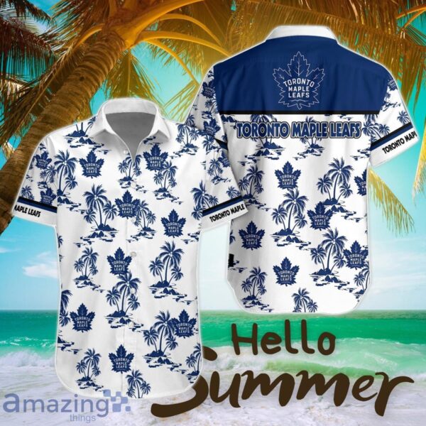 Toronto Maple Leafs Tropical 3D Hawaiian Shirt All Printed Logo Team Shirt Product Photo 1