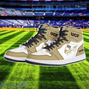 UCF Knights Air Jordan 1 Shoes Sport Hightop Sneakers For Men And Women Custom Name Product Photo 2