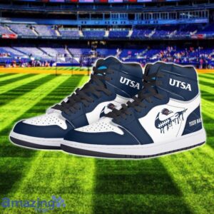 UTSA Roadrunners Air Jordan 1 Shoes Sport Hightop Sneakers For Men And Women Custom Name Product Photo 2