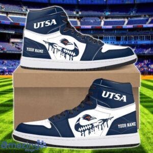 UTSA Roadrunners Air Jordan 1 Shoes Sport Hightop Sneakers For Men And Women Custom Name Product Photo 1