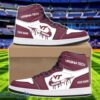 Virginia Tech Hokies Air Jordan 1 Shoes Sport Hightop Sneakers For Men And Women Custom Name