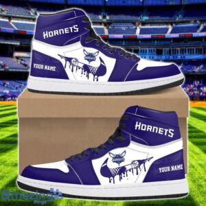 Charlotte Hornets Air Jordan 1 Shoes Sport Hightop Sneakers For Men And Women Custom Name Product Photo 1