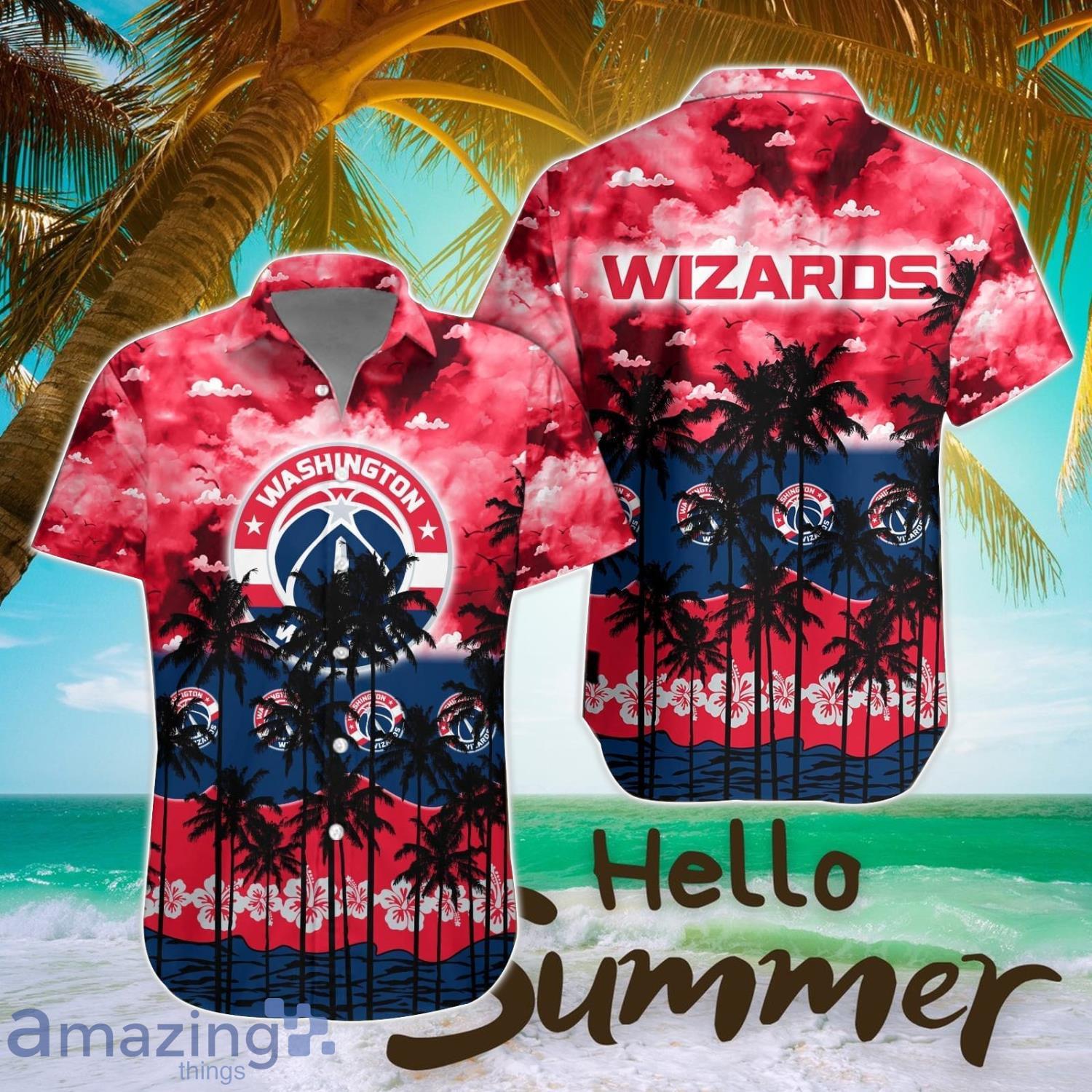 Washington Wizards Hawaiian Shirt All Printed 3D Printing Aloha Button Shirt image Washington Wizards Hawaiian Shirt All Printed 3D Printing Aloha Button Shirt Product Photo 1