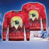 MH-6 Little Bird MH6 Aircraft Moonlight Red Color Ugly Christmas Sweater Christmas Gift