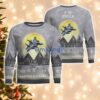 F-15 Eagle F15 Aircraft Moonlight And Mountain Pattern Ugly Christmas Sweater Aircraft Lovers Christmas Gift