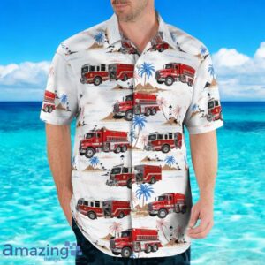 Schererville, Indiana, Lake Hills Fire Department Hawaiian Shirt image Schererville, Indiana, Lake Hills Fire Department Hawaiian Shirt Product Photo 4