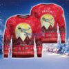 C-12 Huron C12 Aircraft Moonlight Red Color Ugly Christmas Sweater Christmas Gift