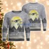 AAI RQ-2 Pioneer RQ2 Aircraft Moonlight And Mountain Pattern Ugly Christmas Sweater Aircraft Lovers Christmas Gift