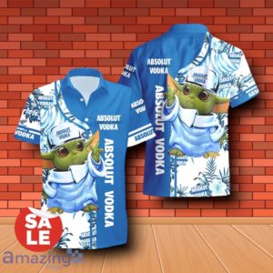 Absolut Vodka Baby Yoda Hawaiian Shirt & Short Product Photo 2