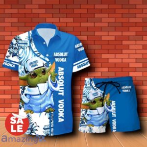 Absolut Vodka Baby Yoda Hawaiian Shirt & Short Product Photo 1