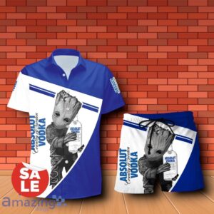 Absolut Vodka Groot Hug Combo Hawaiian Shirt & Shorts 3D Design For Men Women Product Photo 1