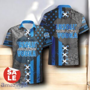 Absolut Vodka USA Flag Hawaiian Shirt & Shorts Combo For Men Women Product Photo 2